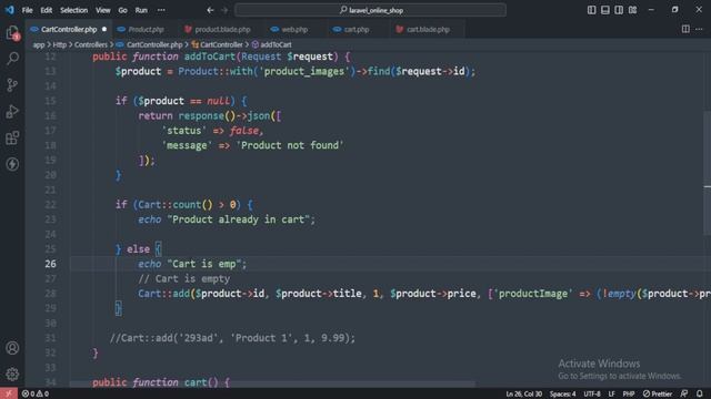 Laravel 10 Ecommerce Project | #24 Add To Cart | Frontend | PHP Tech Life Hindi смотреть онлайн