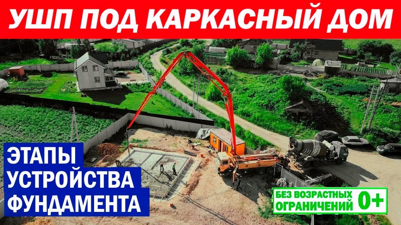 УШП под каркасный дом. Этапы устройства фундамента. Утепленная шведская плита. Построй Себе Дом.