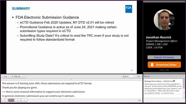 Electronic Common Technical Document (eCTD)