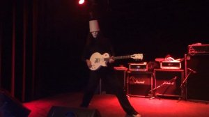 Buckethead Meta Matic fans playing Buckethead's guitar Vinyl Music Hall Pensacola Florida  2016