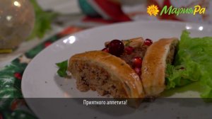 Мясной венок на Новый год