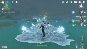 Genshin Impact - Достижения: Мастер элементов первая часть - "Остынь!" стандартным персонажем Кэйа.