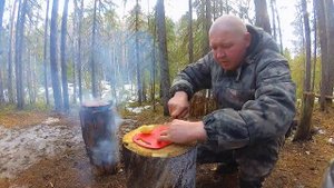 Лесной KFC на финской свече. Таёжная кухня.
