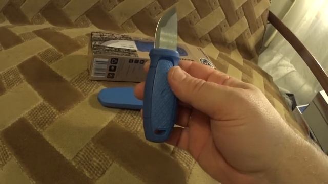 ОНЛАЙН ТРЕЙД.РУ — Нож Morakniv Eldris, нержавеющая сталь, цвет синий, ножны смотреть онлайн
