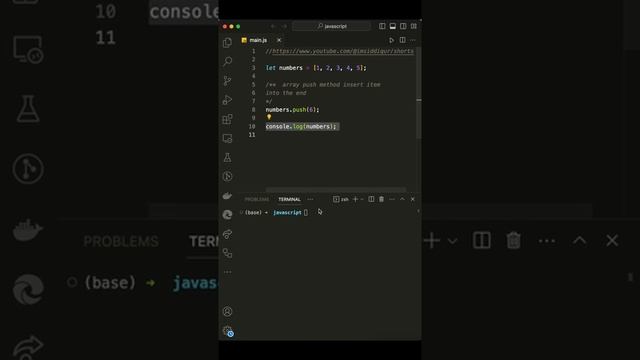 JavaScript Array Push Function #javascript #tutorial