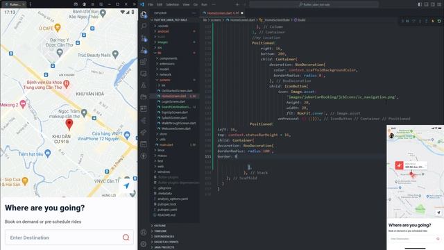 #10 Home Screen UI - How to build Uber App with Flutter (Full project) смотреть онлайн