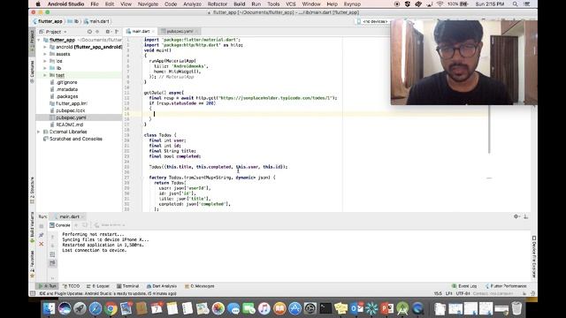 Flutter App - Fetch Data from Internet | Http Get Package | Flutter Application Development