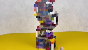 Lego человечки борются за машину и деньги