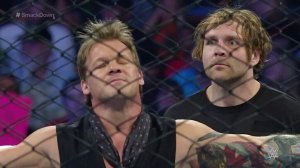 Dean Ambrose vs Chris Jericho Steel Cage WWE Дин Эмброуз против Крис Джерико Выбраться из клетки