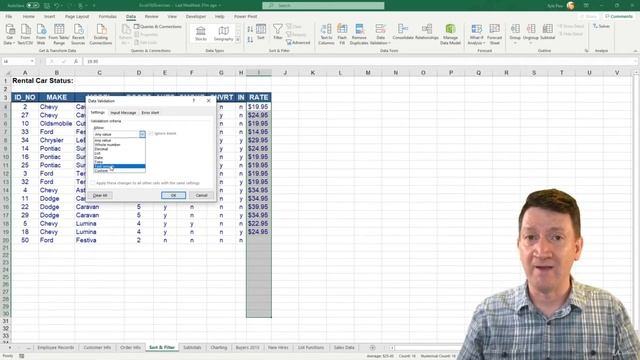 12.3 Excel Decimal Data Validation смотреть онлайн