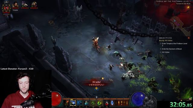 WD Season Start Leveling Practice 1-70 in 64min Scrimshaw Zombie Charger Run