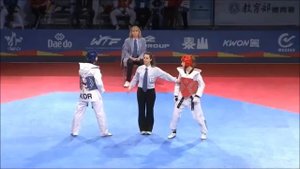 ТХЭКВОНДО ВТФ.  10-е ПЕРВЕНСТВО МИРА СРЕДИ ЮНИОРОВ (2014 год).  ЮНИОРКИ до 59 кг. ФИНАЛ (KOR - GRB)