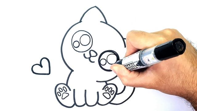 HOW TO DRAW A CAT EASY STEP BY STEP смотреть онлайн