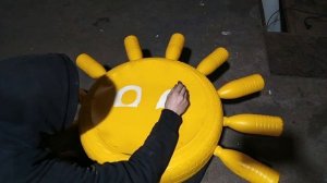 Мастер-класс Как сделать СОЛНЫШКО из шины и бутылок своими руками. Поделки для  сада и дачи