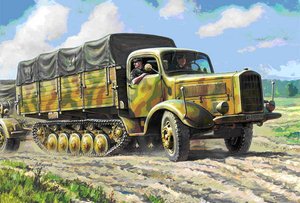 Сборная модель немецкий тяжелый полугусеничный грузовик L 4500r Маультир. Масштаб 1:35 (часть 1)