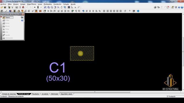 ZAPATA RECTANGULAR CYPECAD смотреть онлайн