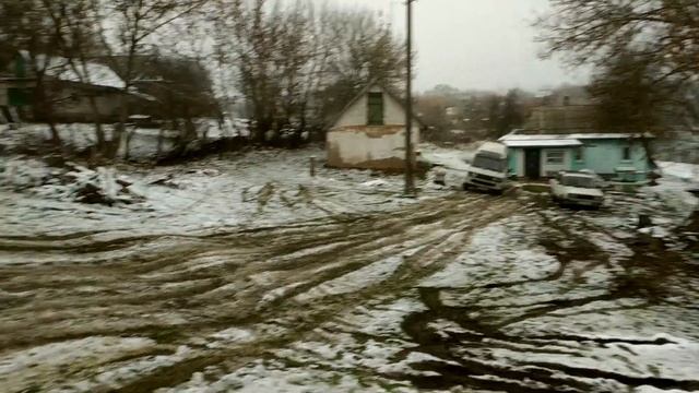 VW T3 монопривод зимой на подъеме. Было весело)))