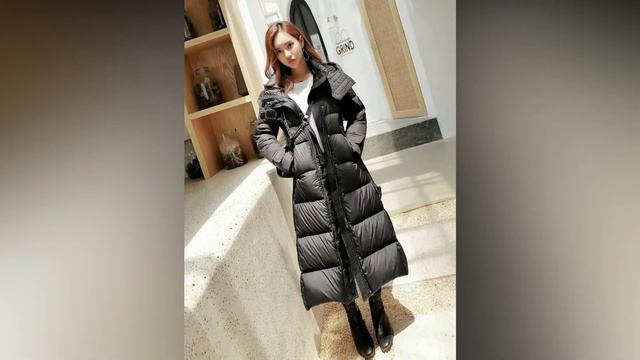 Купить длинный пуховик большого размера женский смотреть онлайн
