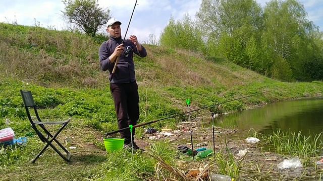 Фидерные поклёвки !! загибы карпа. смотреть онлайн