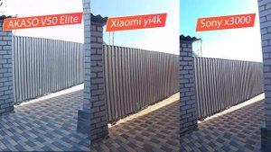Экшен Битва камер:  Xiaomi yi 4K + Sony x3000 + AKASO V50 Elite в 4К 60 FPS