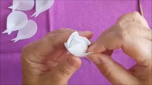 Роза из вафельной бумаги