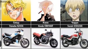 Мотоциклы Персонажей в Аниме Токийские Мстители