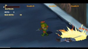 TMNT Arcade Animated FAN GAME!!!! Playthrough part 2!!! Here Comes BEBOP!!! OPENBOR!!!!