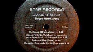 Handel / Weiner / Janos Starker, 1978: Sicilienne - Shigeo Neriki, Piano