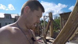 монолитный арболит по направляющим, ровные стены и никаких щелей и трещин от стоек ларсена! дёшево