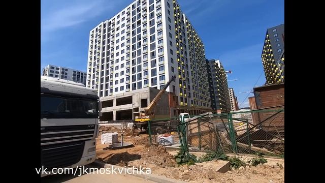 Прогулка по ЖК Москвичка Коммунарка Москва застройщик Гранель
