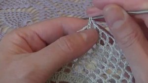 Скатерть " Морская Жемчужина ". Вяжем с 47 - 50 ряд.