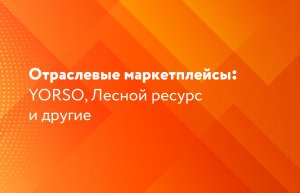 Отраслевые маркетплейсы: YORSO, Лесной ресурс и другие