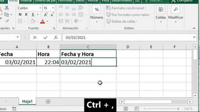 Insertar fecha y hora en Microsoft Excel y Libreoffice Calc mediante combinaciones de Teclas смотреть онлайн