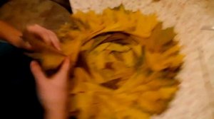 Шляпа из листьев