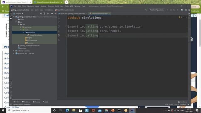 #4 - Write Your First #Scala Script (GET call) in #Gatling || Setup Gatling Maven Project