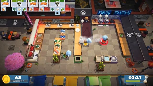 МАСТЕРА ГОТОВКИ ИЛИ КАК ПОТЕРЯТЬ ДРУЗЕЙ - МОНТАЖ (OVERCOOKED 2) | ИГРАЕМ В ОВЕРКУКЕД 2 смотреть онлайн