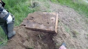Коп металла! вот это ямка! Достаем рельсу из бетонки