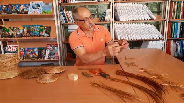 Мастер -класс по лозоплетению.