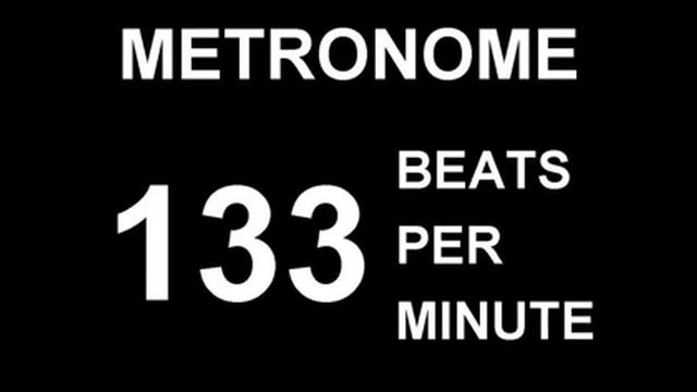 METRONOME 133 BPM (BEATS PER MINUTE) смотреть онлайн
