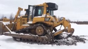 Бульдозер CAT D6T - самый производительный бульдозер в своем классе!