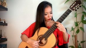 Million Scarlet Roses | Trieu Bong Hong | Easy Solo Guitar | Thu Le