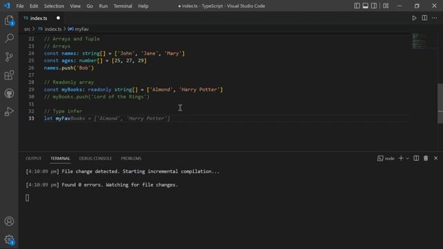 FewV minutes of Array and Tuples in TypeScript.