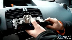 Замена лампочек подсветки печки RENAULT KANGOO 2