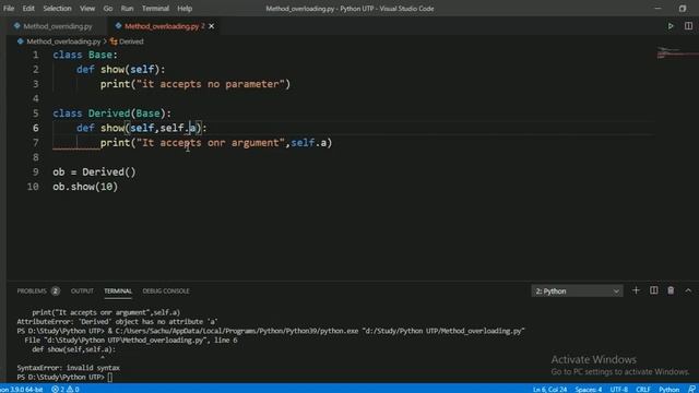 #57:- Method Overloading In Python In Hindi | Python Tutorial For Beginners