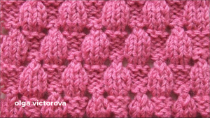 РЕЛЬЕФНО-АЖУРНЫЙ УЗОР ШАХМАТКА 125 Вязание Узоры спицами