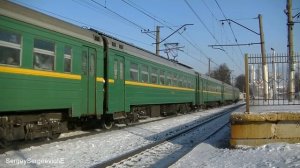 Электропоезд ЭР2Т-7185 платформа Матвеевская