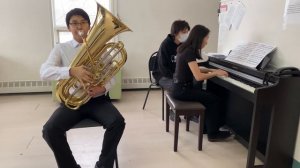 Михаил Миронов (туба)  Б.Марчелло. Соната Фа-мажор I и II части.