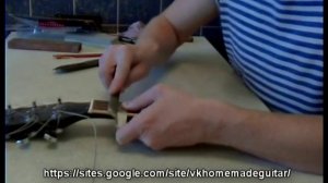 Простой способ шлифовки ладов гитары Leveling frets guitar