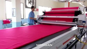 MORGAN AUTO SPREADER IN SPORTSWEAR APPLICATION