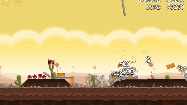 Angry Birds Poached Eggs (3-5) 3 stars, no birds смотреть онлайн